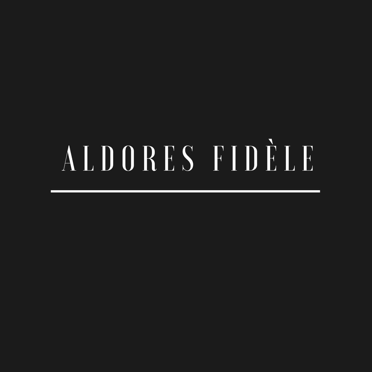 Couverture de aldoresfidele
