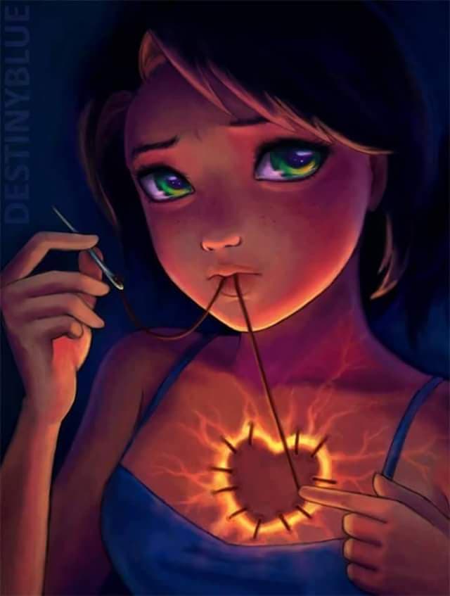 Coeur brisé embaumé