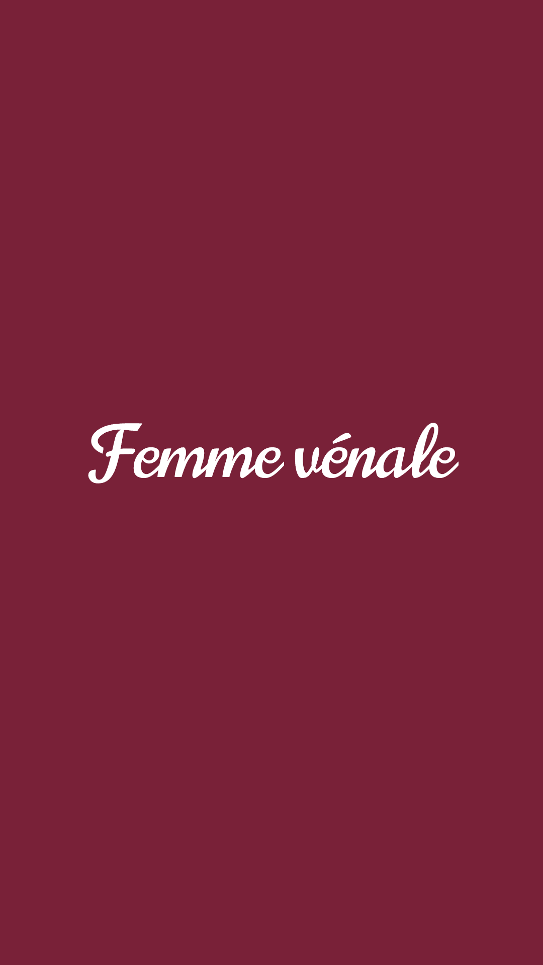 Femme vénale