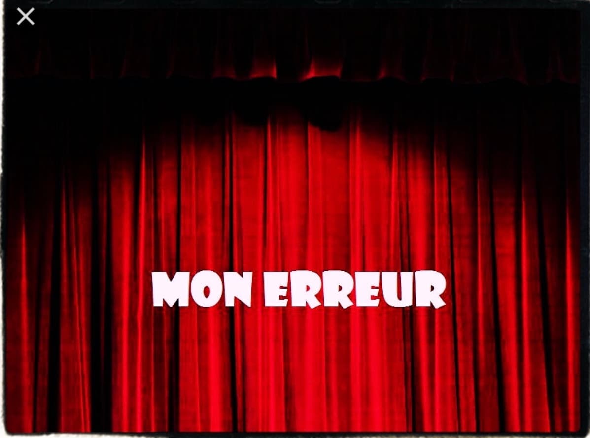 Mon Erreur