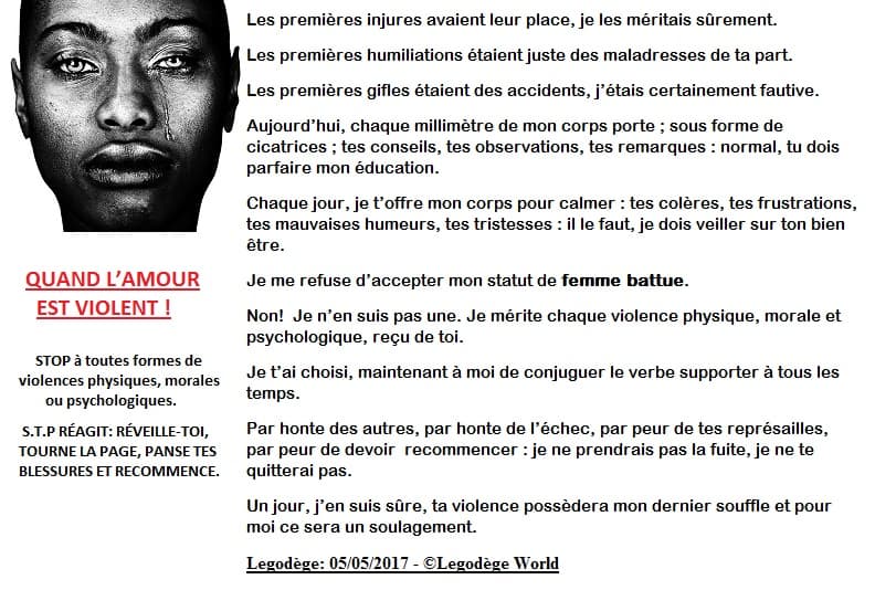 QUAND L'AMOUR EST VIOLENT !!