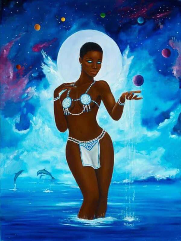 Fille des eaux !